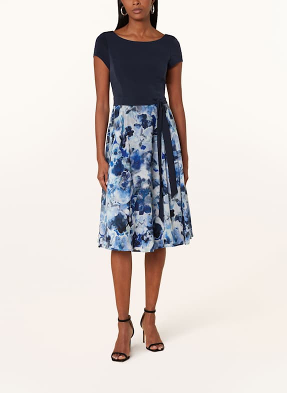 Vera Mont Cocktailkleid im Materialmix DUNKELBLAU/ BLAU/ GRÜN