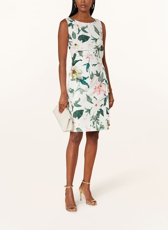Vera Mont Cocktailkleid CREME/ ROSÉ/ DUNKELGRÜN