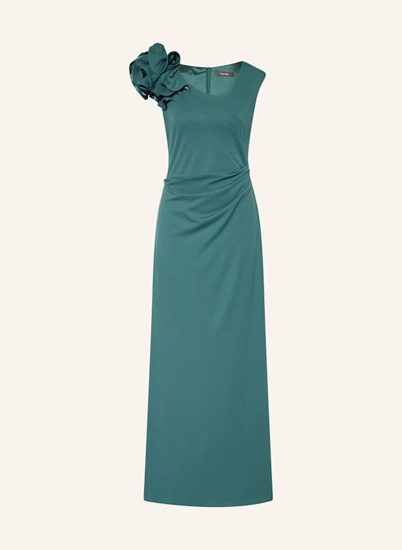 Vera Mont Abendkleid mit Volants DUNKELGRÜN