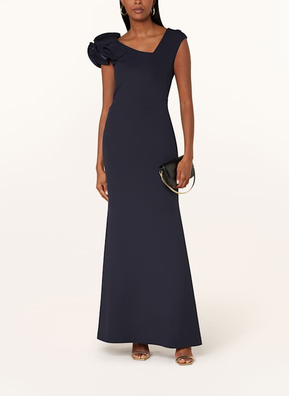 Vera Mont Abendkleid mit Volants DUNKELBLAU