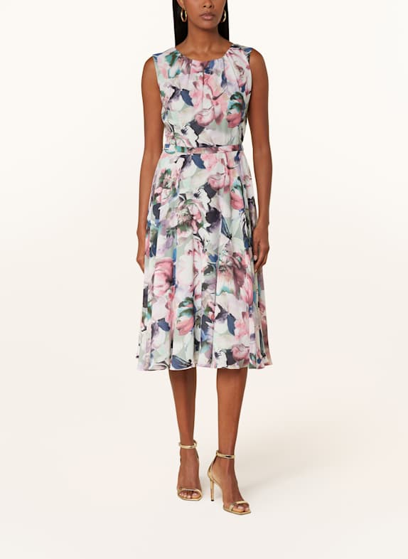 Vera Mont Cocktailkleid GRÜN/ ROSÉ/ DUNKELBLAU