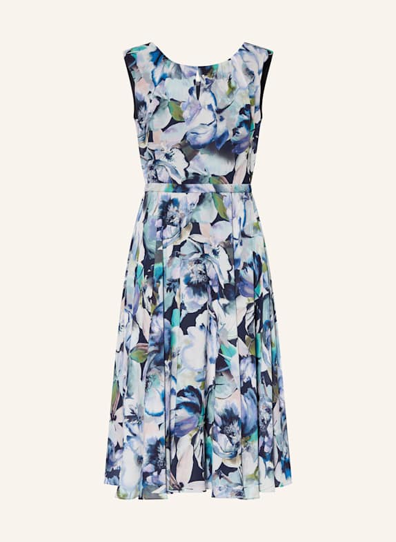 Vera Mont Cocktailkleid BLAU/ GRÜN/ HELLORANGE