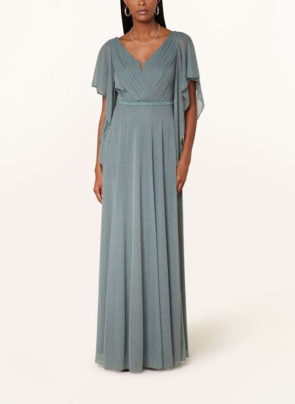 Vera Mont Abendkleid mit Schmucksteinen DUNKELGRÜN/ GRAU