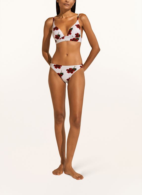 MARYAN MEHLHORN Bralette-bikinitop THE BLOOM WIT / ROOD / GROEN
