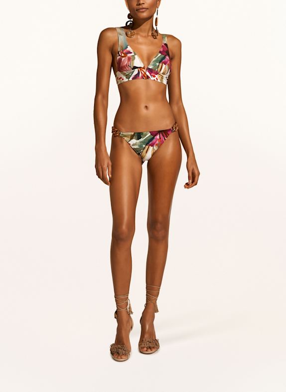 MARYAN MEHLHORN Bralette-bikinitop MYSTIC GROEN / CRÈME / FUCHSIA
