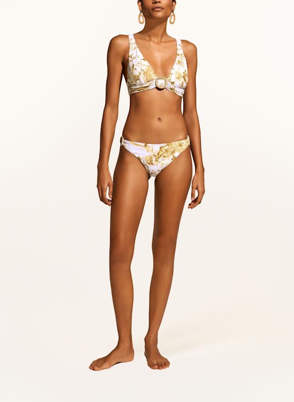 MARYAN MEHLHORN Top bikini bralette REVERIE MOV DESCHIS / GALBEN / MARO DESCHIS