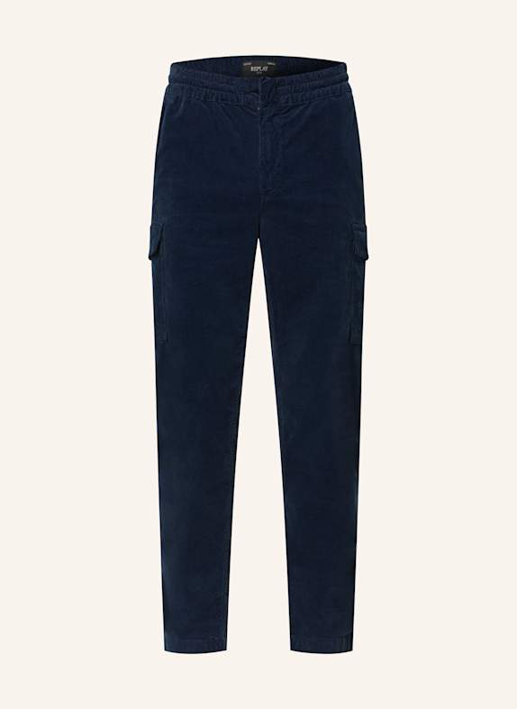 REPLAY Regular cash pants N134 aus Cord DUNKELBLAU