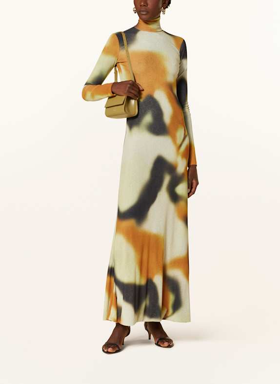 Nanushka NEMY dress DARK YELLOW / DARK ORANGE / DARK GRAY