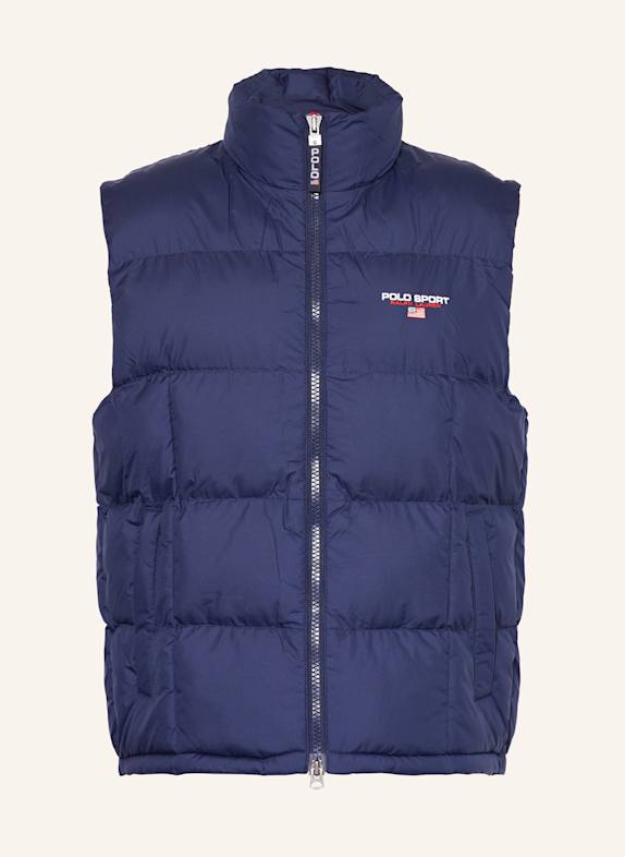 POLO SPORT Kamizelka pikowana GRANATOWY