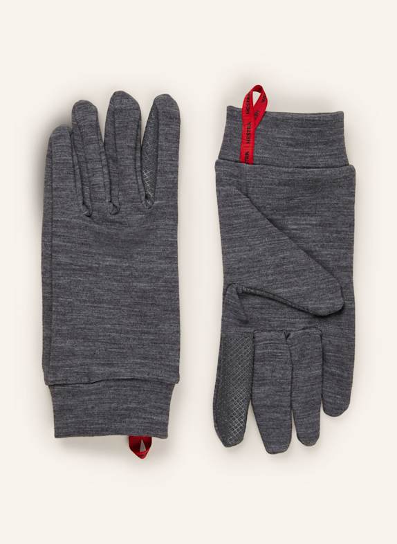 HESTRA Multisport-Handschuhe TOUCH POINT WARMTH mit Touchscreen-Funktion GRAU