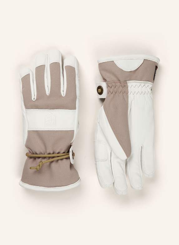 HESTRA Skihandschuhe VOSS BEIGE/ WEISS