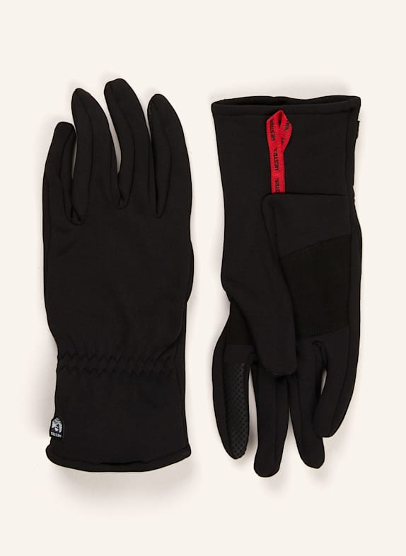 HESTRA Multisport-Handschuhe TOUCH POINT FLEECE LINER SR. mit Touchscreen-Funktion SCHWARZ
