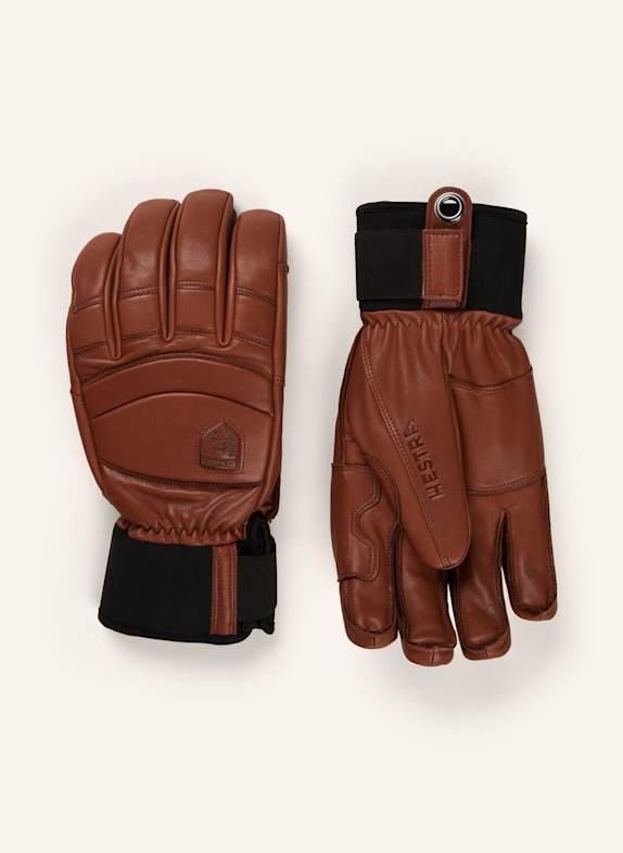 HESTRA Skihandschuhe FALL LINE BRAUN