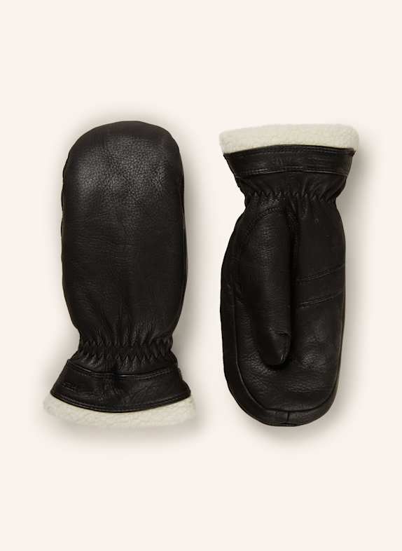 HESTRA Lederhandschuhe BODA MITT SCHWARZ