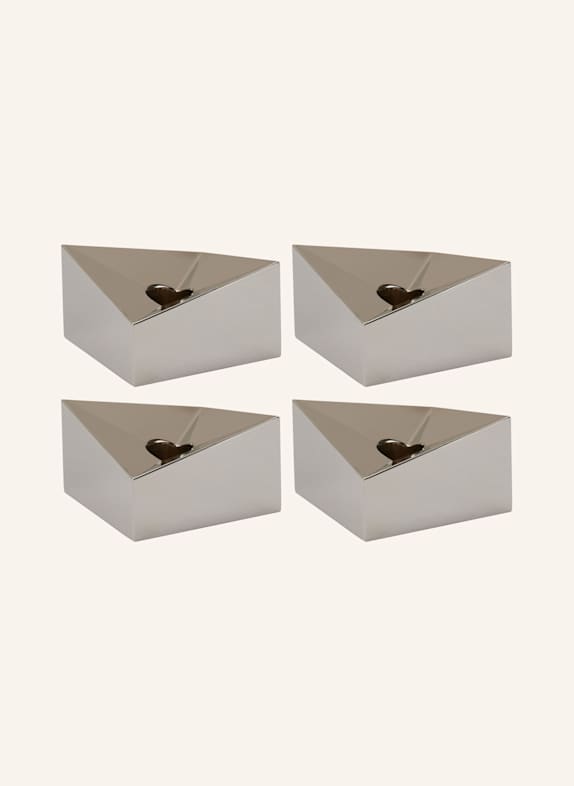STOFF NAGEL Kerzenhalter REFLECT SMALL SILBER