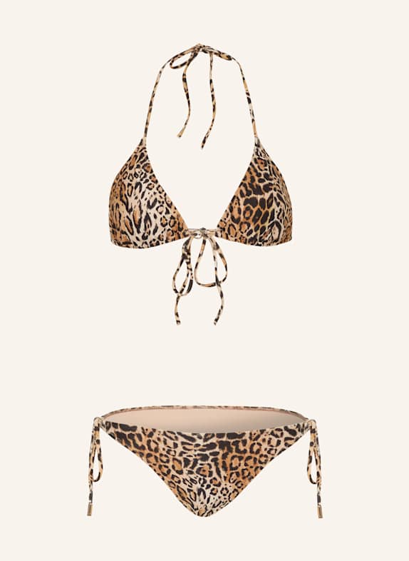 MELISSA ODABASH Triangel-Bikini COSTA HELLBRAUN/ BRAUN/ SCHWARZ