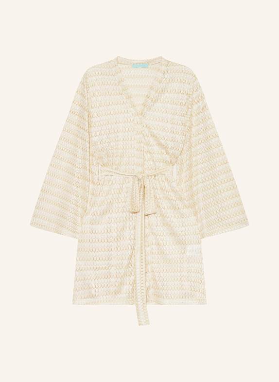 MELISSA ODABASH Kaftan ANNA mit Glitzergarn GOLD/ CREME