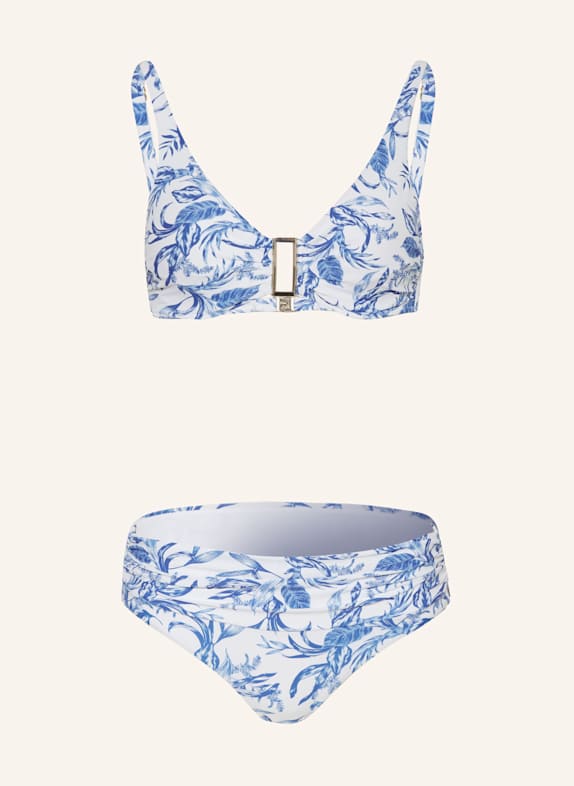 MELISSA ODABASH Bügel-Bikini BEL AIR  WEISS/ BLAU