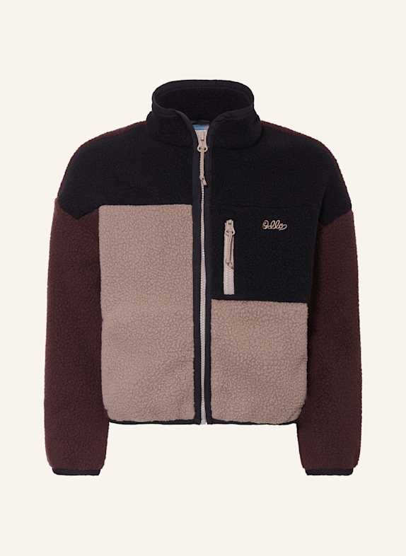 odlo Fleecejacke SCHWARZ/ DUNKELLILA/ TAUPE