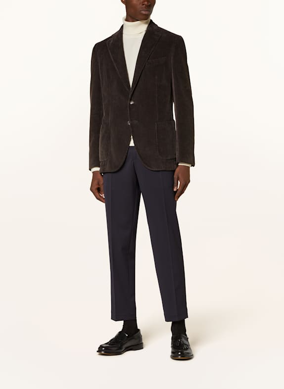 SANTANIELLO Cord jasje slim fit MARRON FONCÉ