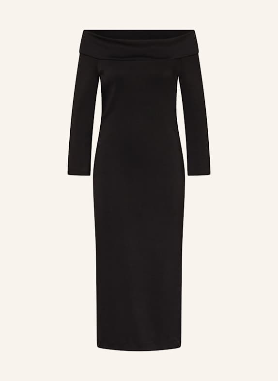 Ana Alcazar Off-Shoulder-Kleid aus Jersey mit 3/4-Arm SCHWARZ