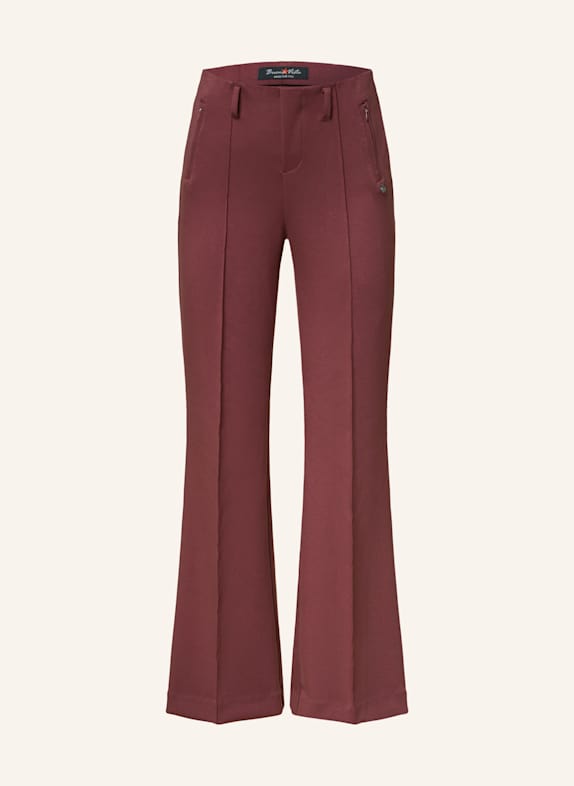 Buena Vista Bootcut-Hose ANTIGUA aus Jersey DUNKELROT