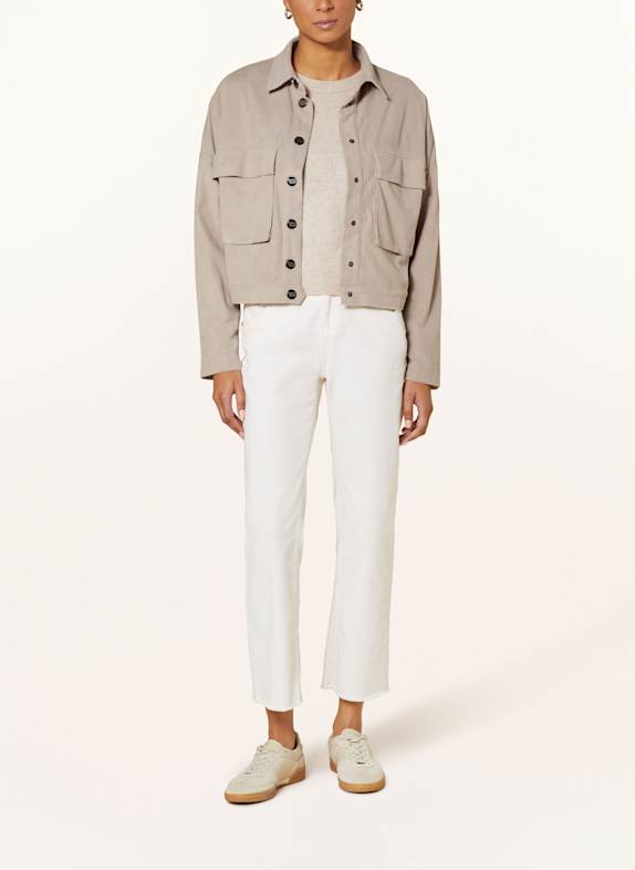 Buena Vista Cropped-Overshirt SCARLETT HELLGRAU