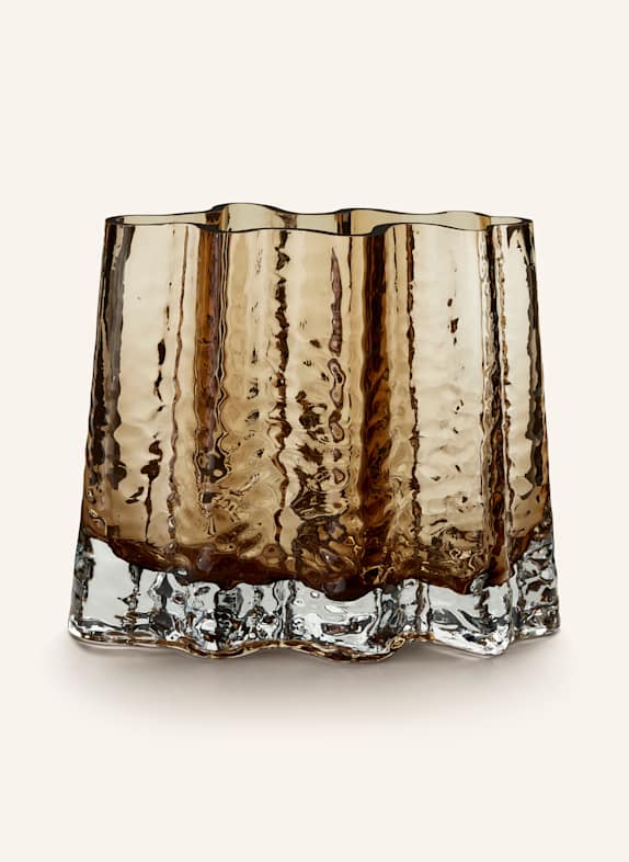 COOEE Design Vase GRY WIDE COGNAC