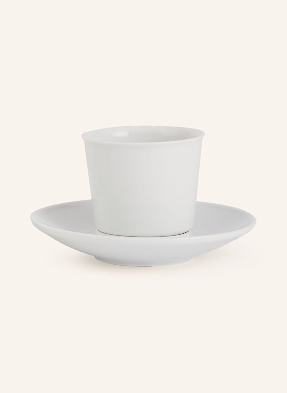 KPM Espressotasse FLUGZEUGTASSE mit Untertasse WEISS