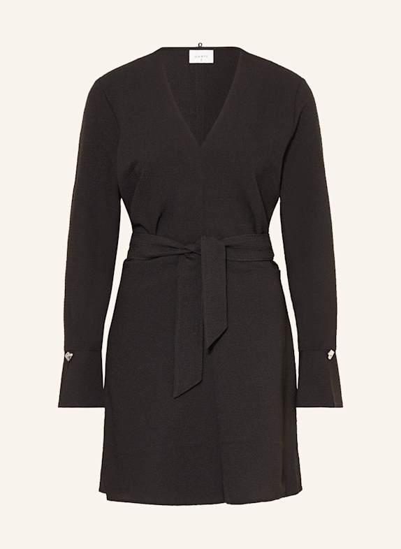 DANTE6 Kleid MALONE mit Schluppe SCHWARZ