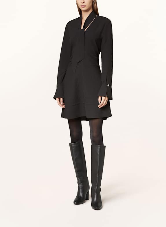 DANTE6 Kleid MALONE mit Schluppe SCHWARZ