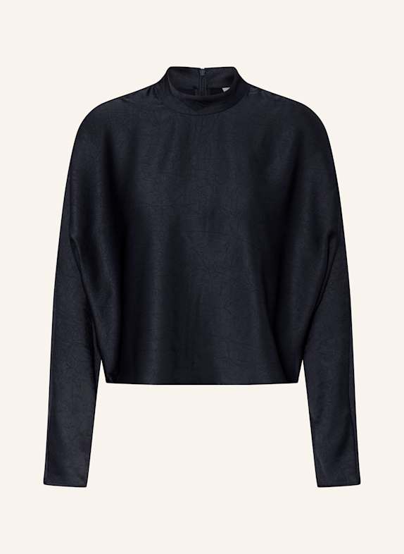 DANTE6 Blusenshirt SALLY aus Satin DUNKELBLAU