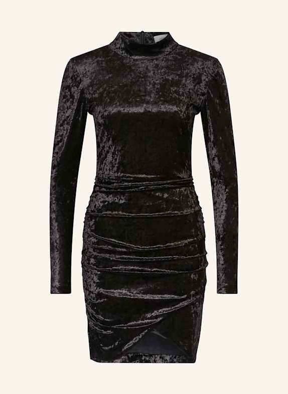 JUNE FRIDAYS Samtkleid SCHWARZ