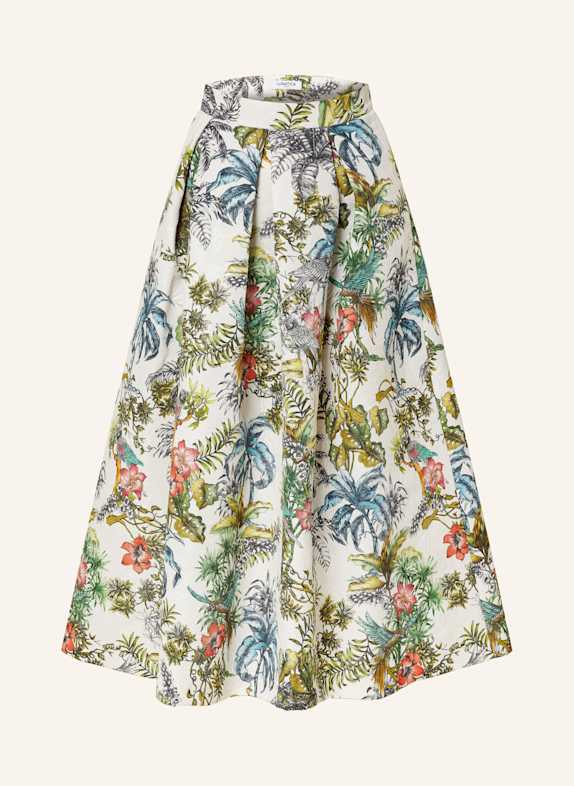 LUNATICA MILANO Jacquard skirt WHITE/ GREEN/ RED