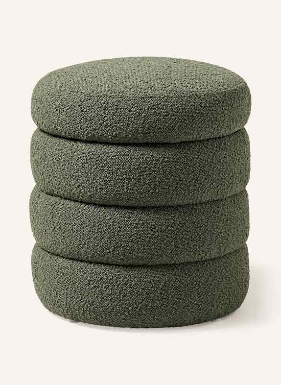 Westwing Collection Pouf ALTO mit Stauraum KHAKI