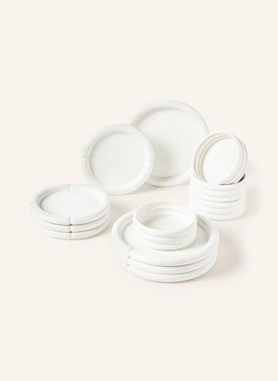Westwing Collection 12-piece Tableware set MAIRA WHITE