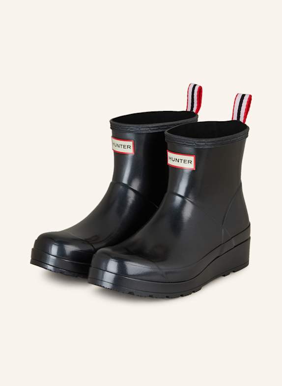 HUNTER Gummistiefel PLAY SHORT SCHWARZ