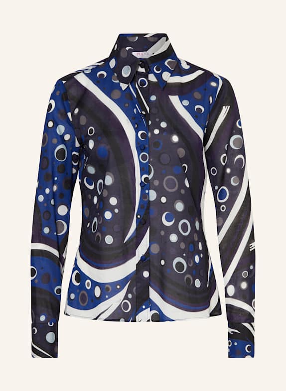 PUCCI Hemdbluse DUNKELBLAU/ BLAU/ WEISS