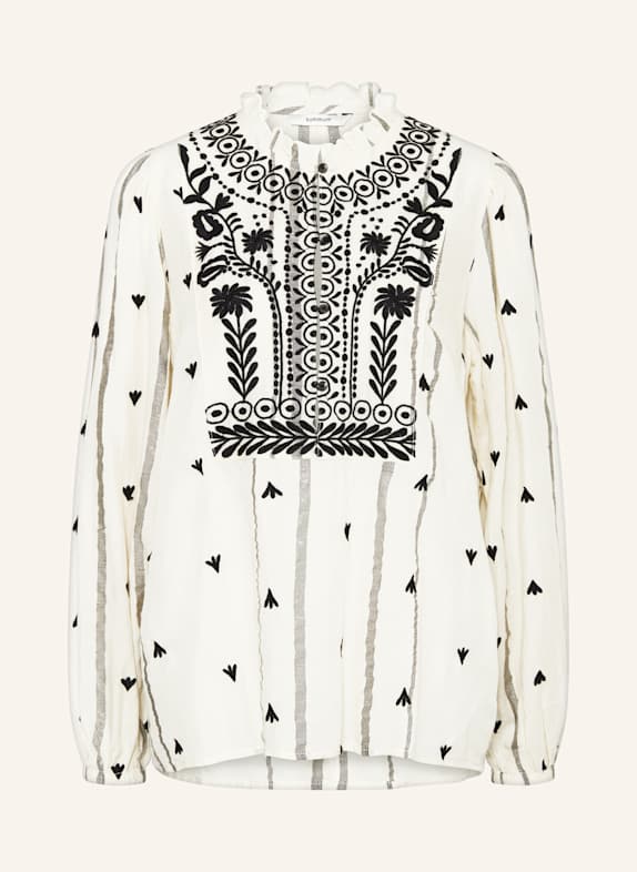 summum woman Shirt blouse ECRU/ BLACK