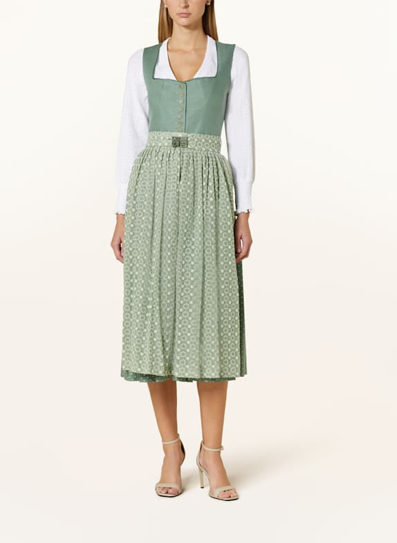 anno domini Dirndlbluse ILSE aus Lochspitze WEISS