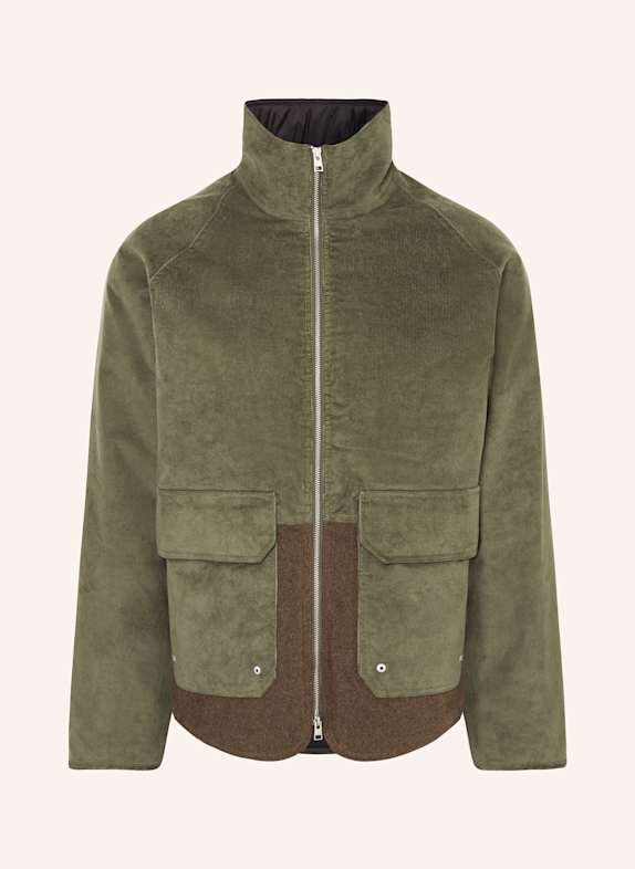 NORSE PROJECTS Jacke HAKON im Materialmix KHAKI