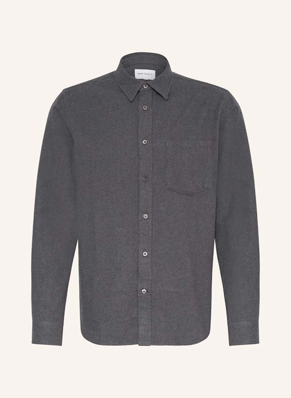 NORSE PROJECTS Flanellhemd OSVALD Comfort Fit DUNKELGRAU