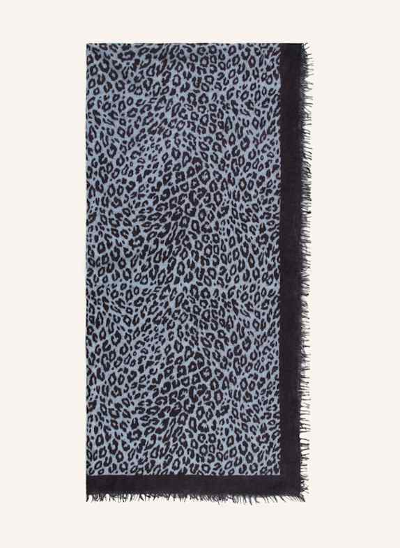 Mouleta Cashmere-Schal DUNKELGRAU/ HELLBLAU