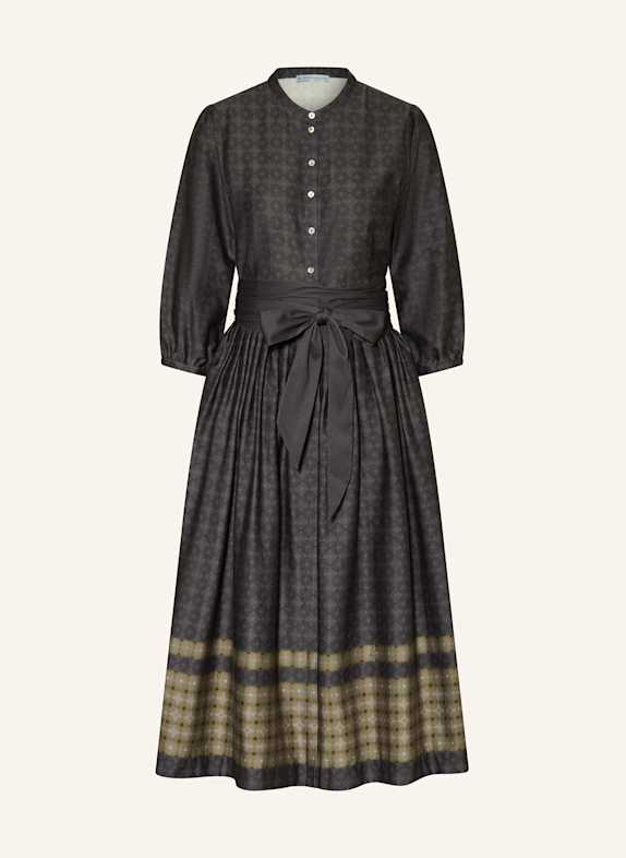 ROCKMACHERIN Trachtenkleid ELENA mit 3/4-Arm DUNKELGRAU/ GRAU