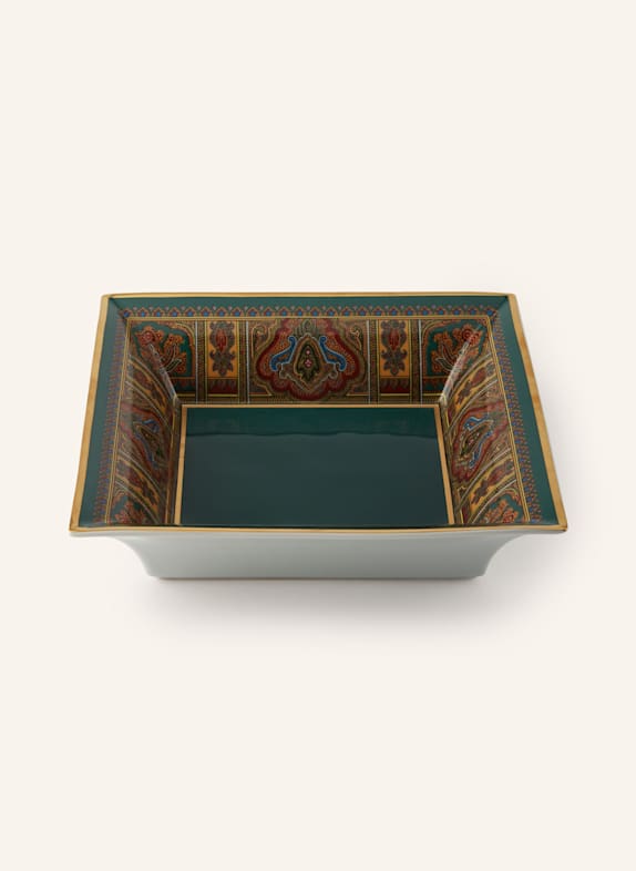 ETRO Home Schale GRÜN/ DUNKELROT/ GOLD