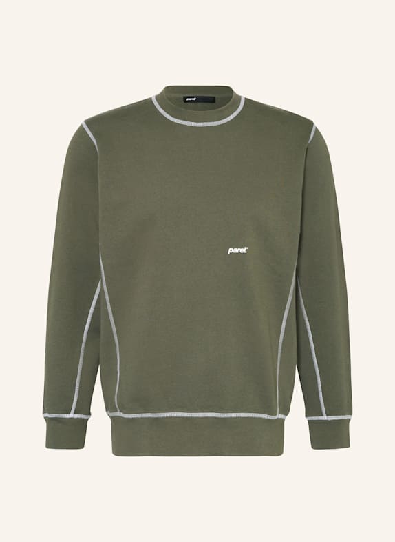 parel. Sweatshirt CONTRAST CREWNECK OLIV