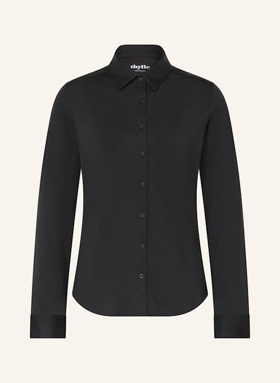 thylie Hemdbluse LAUREL aus Jersey SCHWARZ