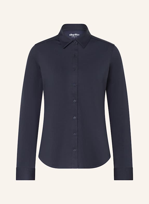 thylie Hemdbluse LAUREL aus Jersey DUNKELBLAU