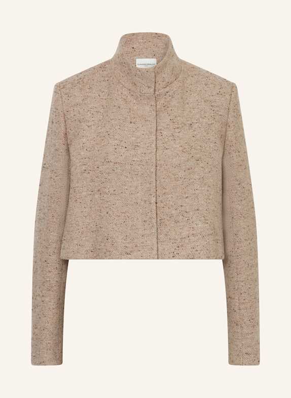 CLAUDIE PIERLOT Kastenjacke aus Bouclé BEIGE