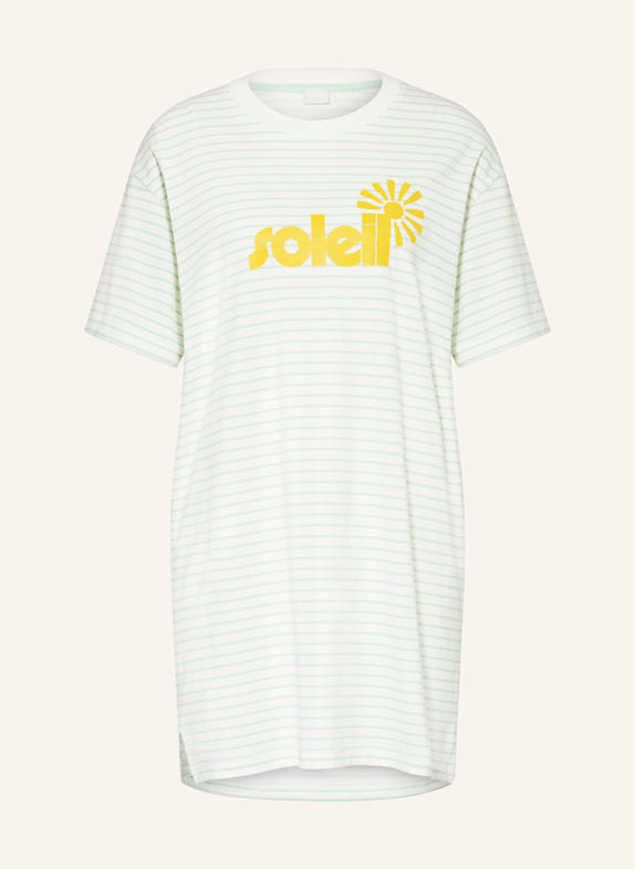 mey Nachthemd Serie STRIPED HOLIDAY WEISS/ MINT